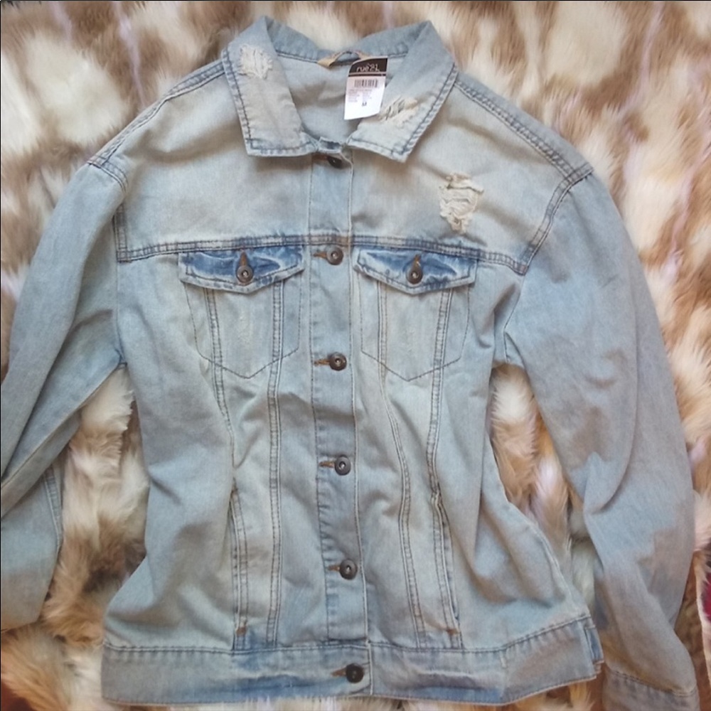 Distressed Jean jacket